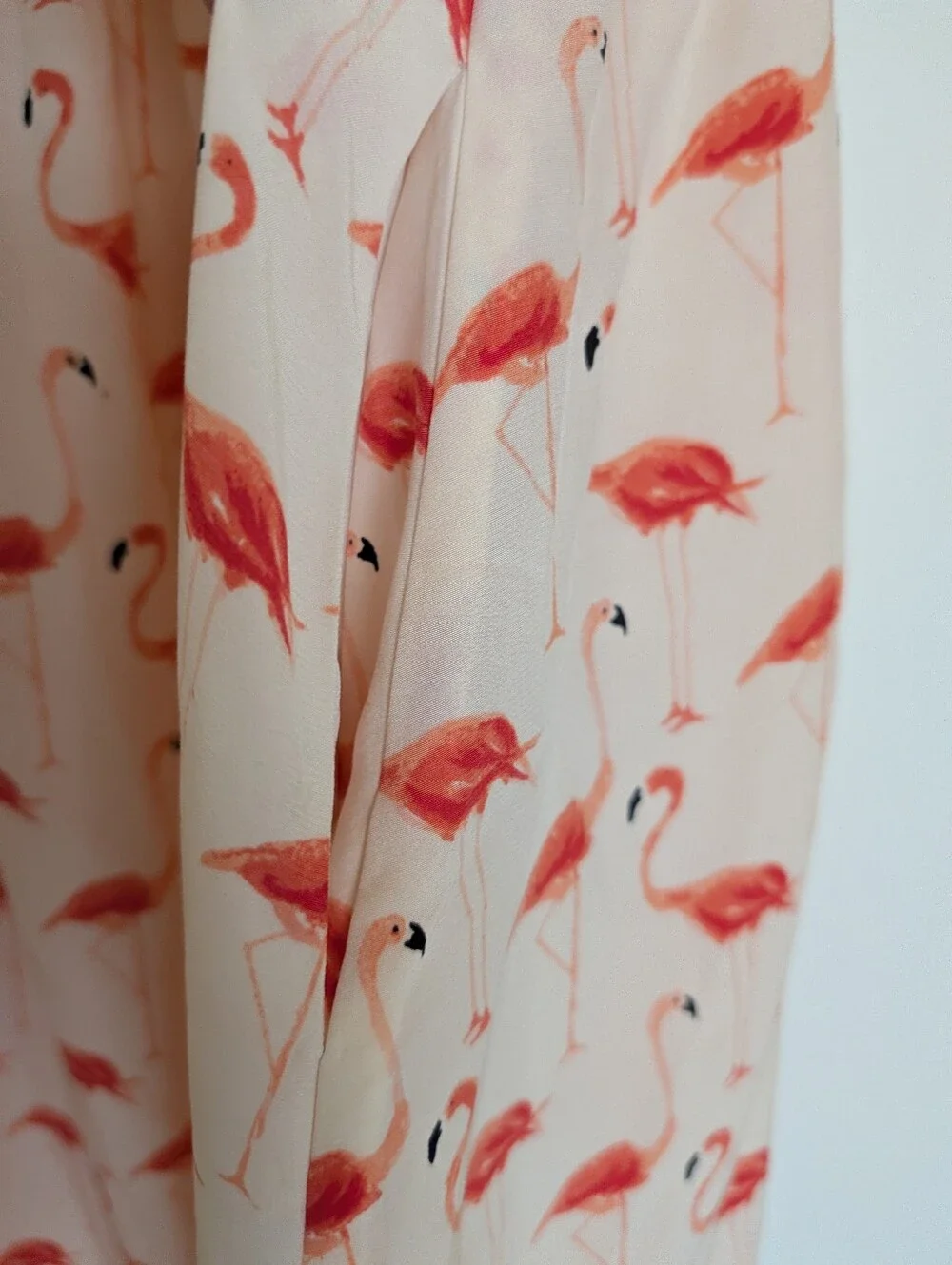 Kate Spade Sleeveless Flamingo Blair Dress 10 Pink Pockets Ruched Waste Summer